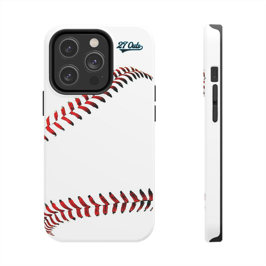 iPhone and Samsung White Baseball Lace - Phone Case